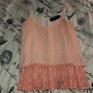 Peplum Style Pink Tank